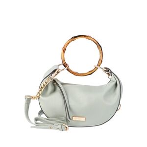Jessica Simpson Mint Shoulder Bag with Bamboo Handle